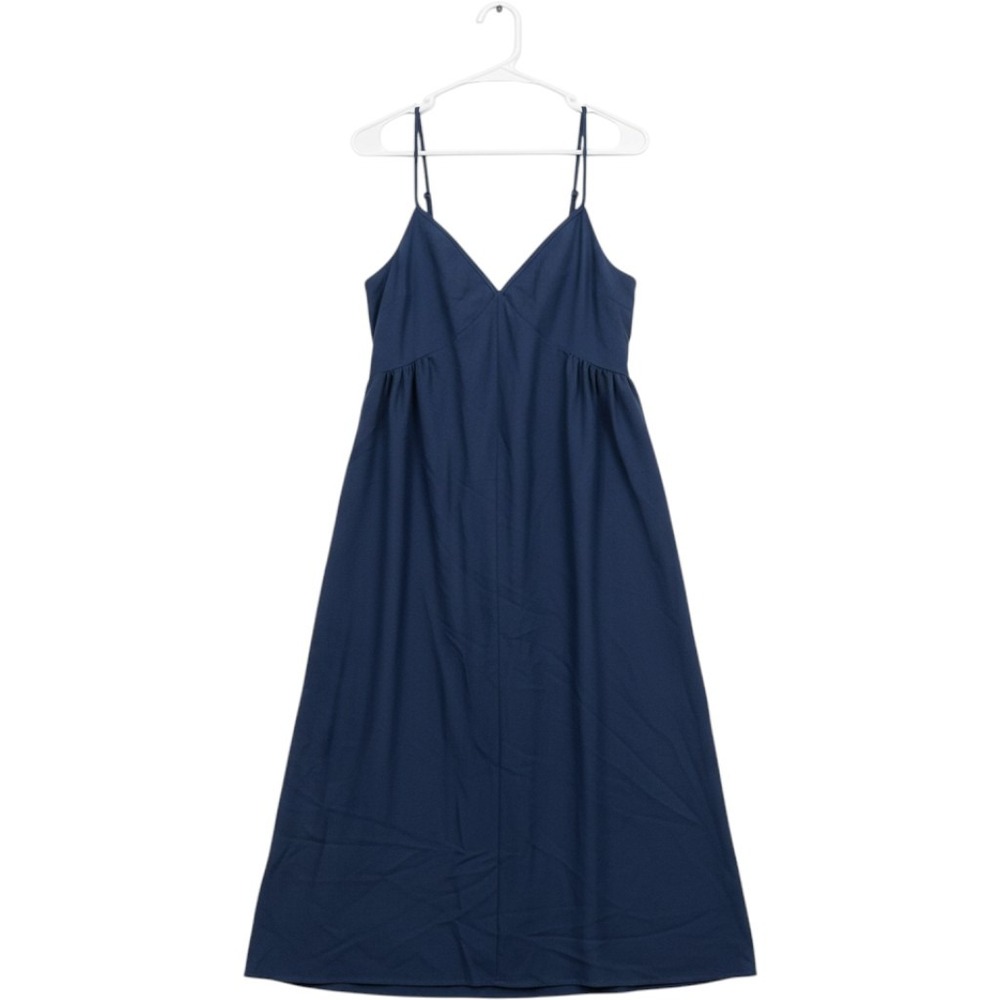 NWT Levi's Naval Academy Blue Smocked Back Maxi Slip Dress Navy Large